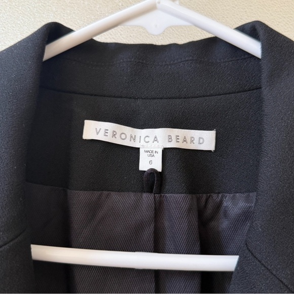 VERONICA BEARD Maston Dickey Embellished Blazer in Black Sz 6 - Picture 9 of 10
